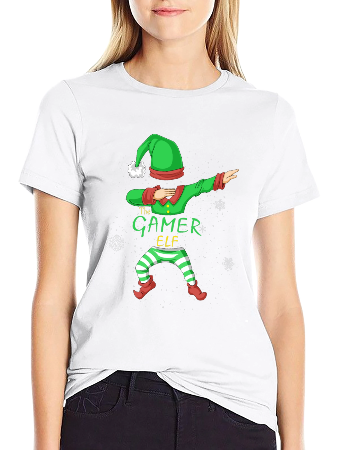 The Gamer Elf T-Shirt - Holiday Festive Apparel