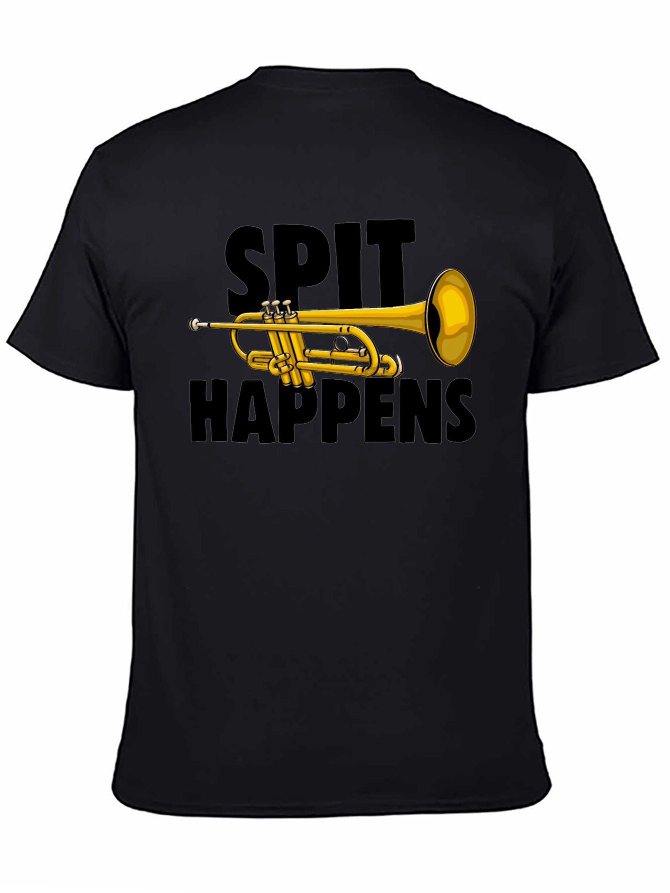 Spit Happens Trumpet Graphic Tee
