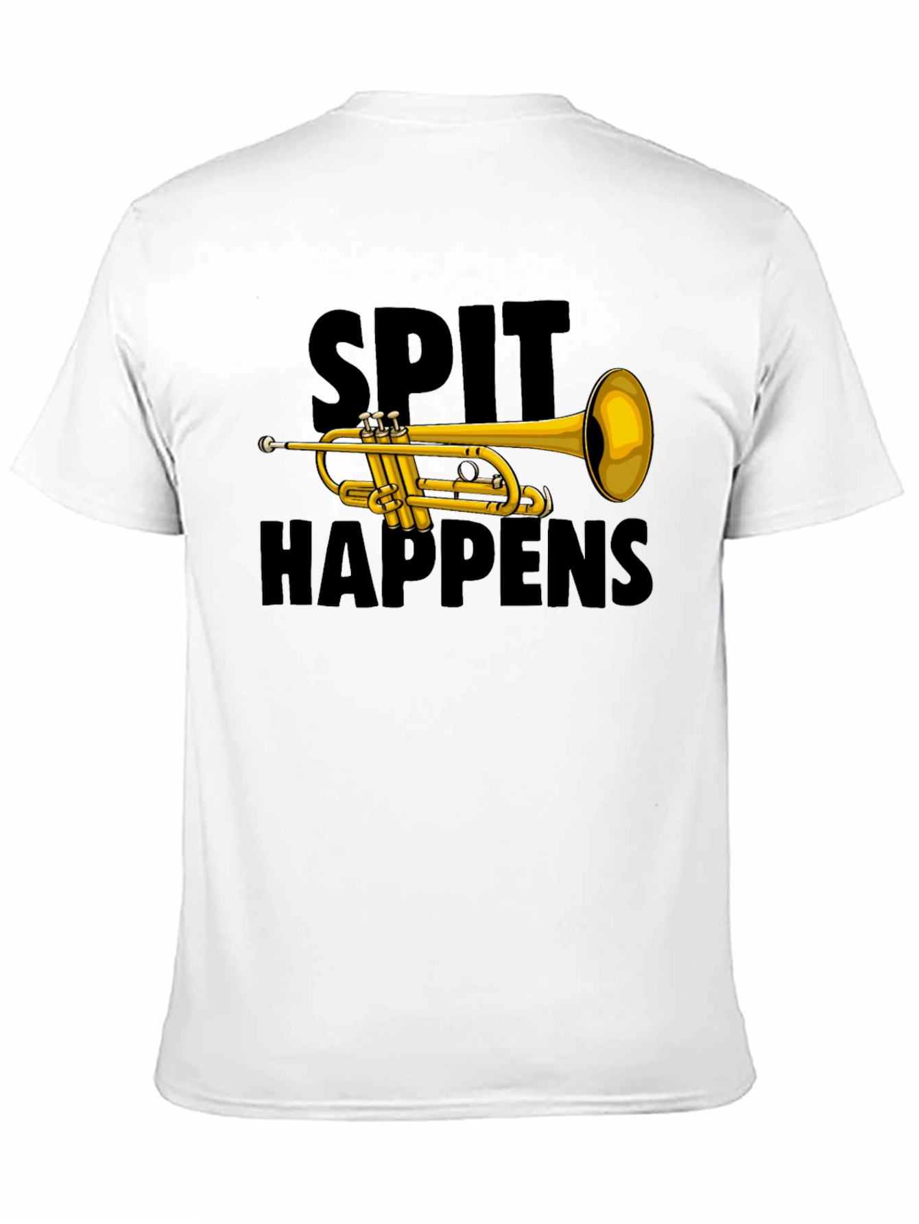 Spit Happens Trumpet Graphic Tee
