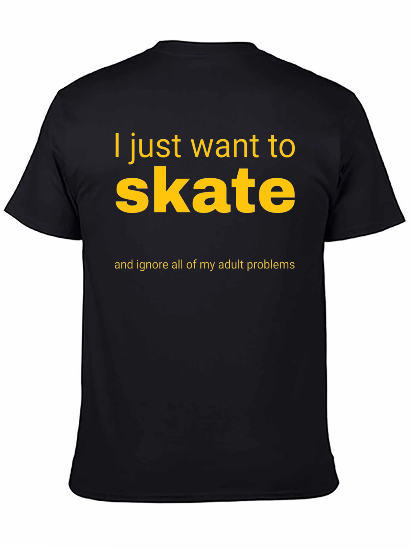 Skateboarding T-Shirt: Ignore Adult Problems
