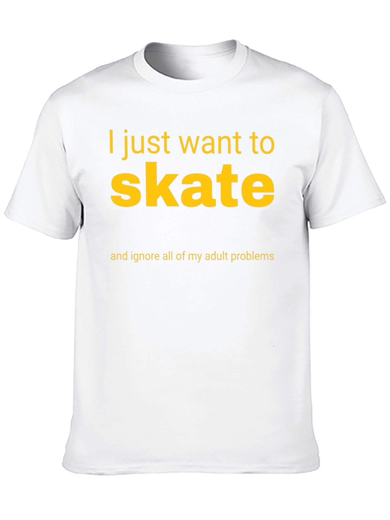 Skateboarding T-Shirt: Ignore Adult Problems