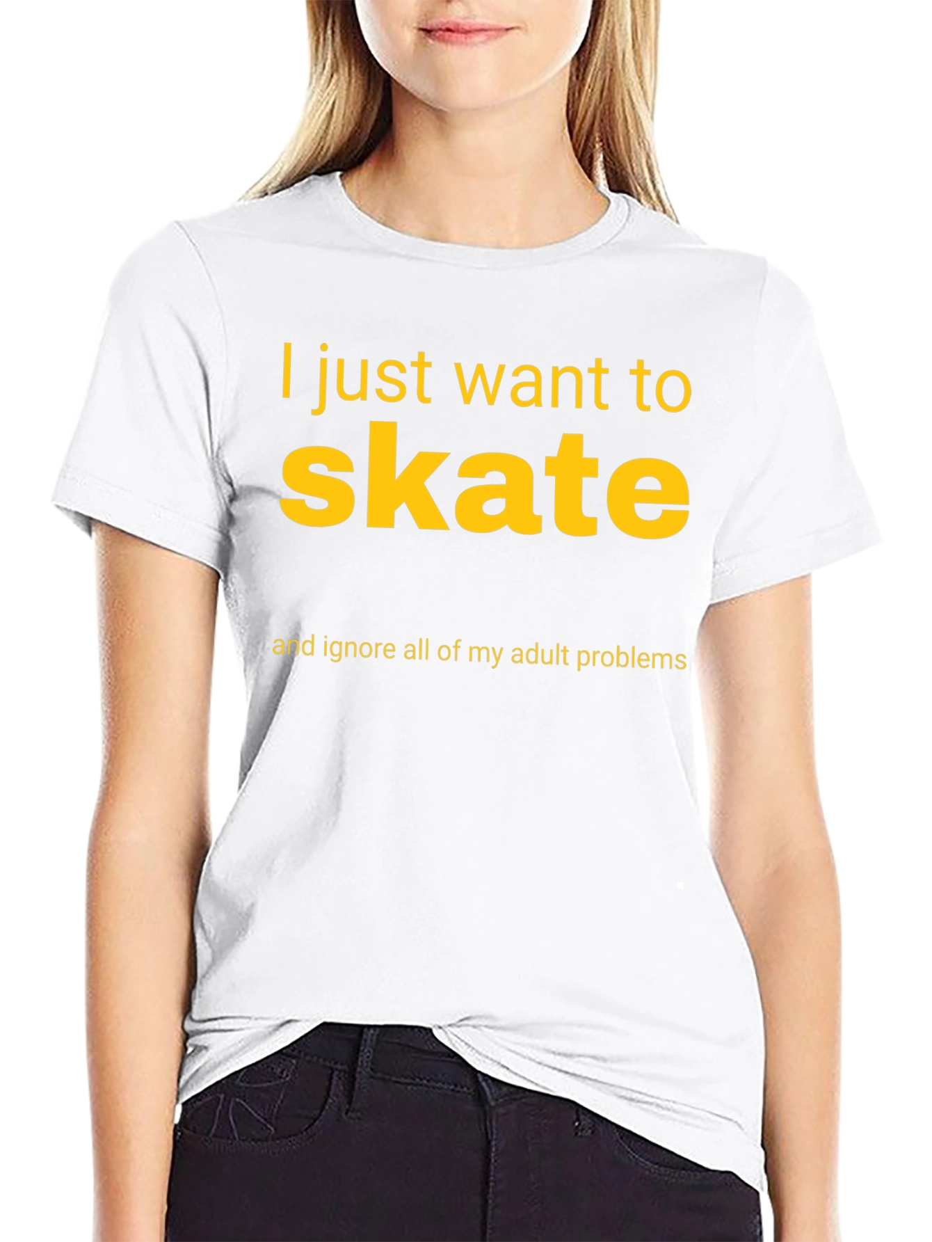 Skateboarding T-Shirt: Ignore Adult Problems