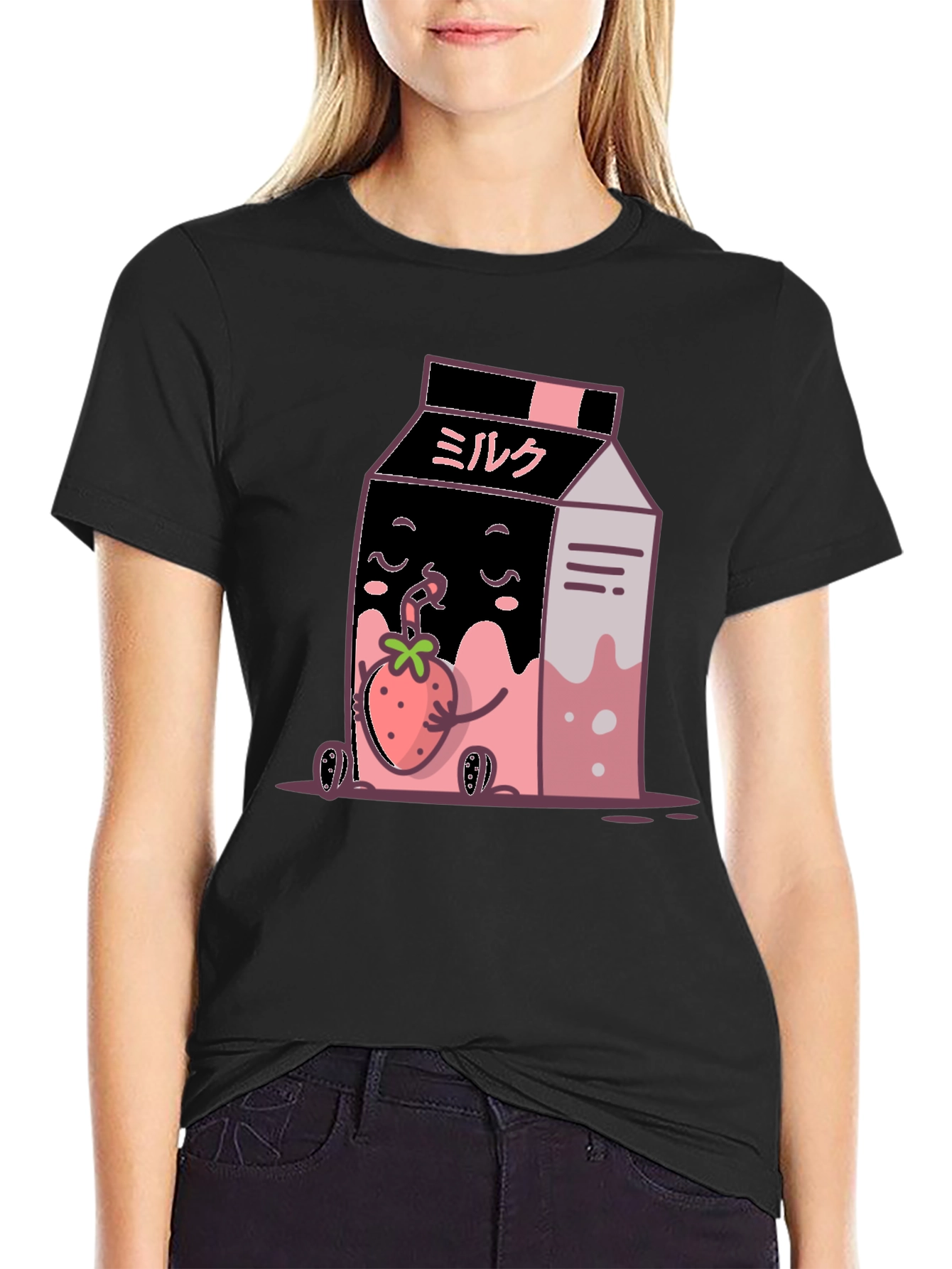 Kawaii Strawberry Milk T-Shirt