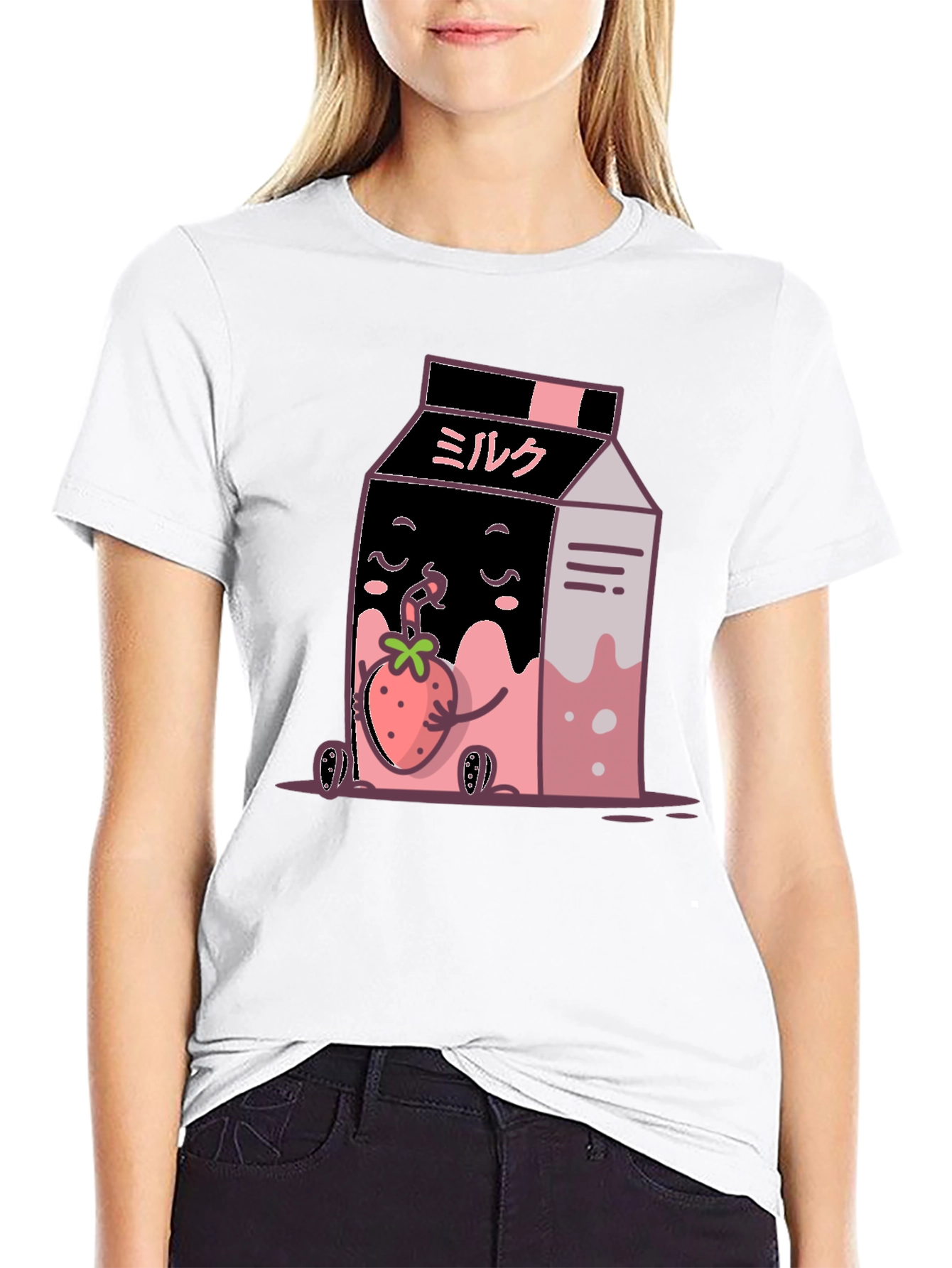 Kawaii Strawberry Milk T-Shirt