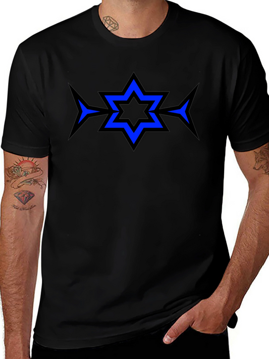 Geometric Star Graphic Print T-Shirt