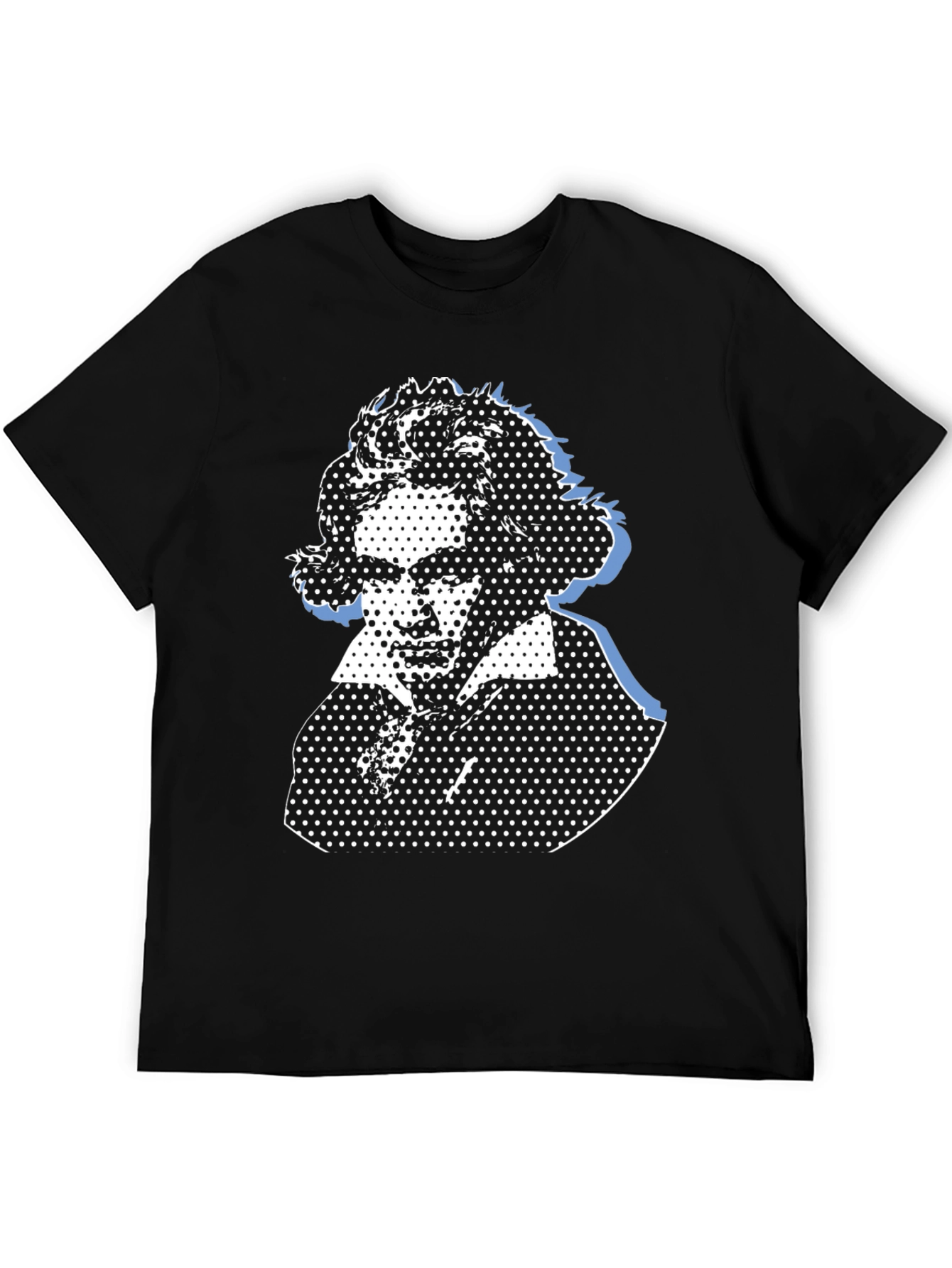 Beethoven Portrait Black Graphic Tee