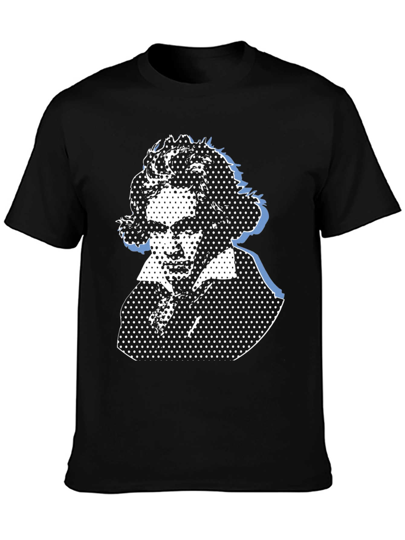 Beethoven Portrait Black Graphic Tee