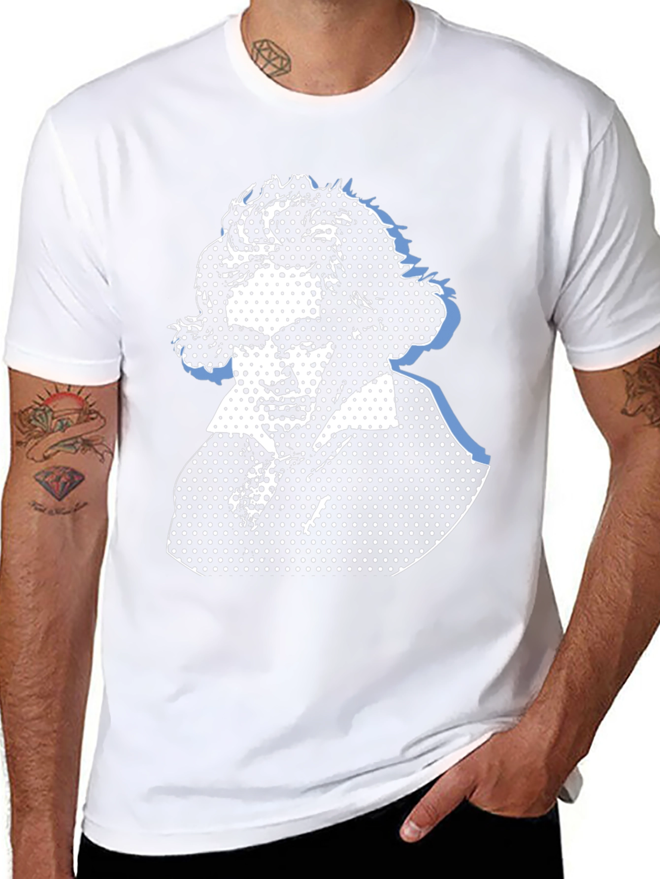 Beethoven Portrait Black Graphic Tee
