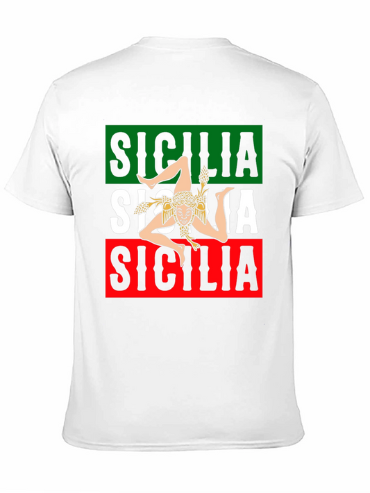 Sicilia Italy Flag T-Shirt
