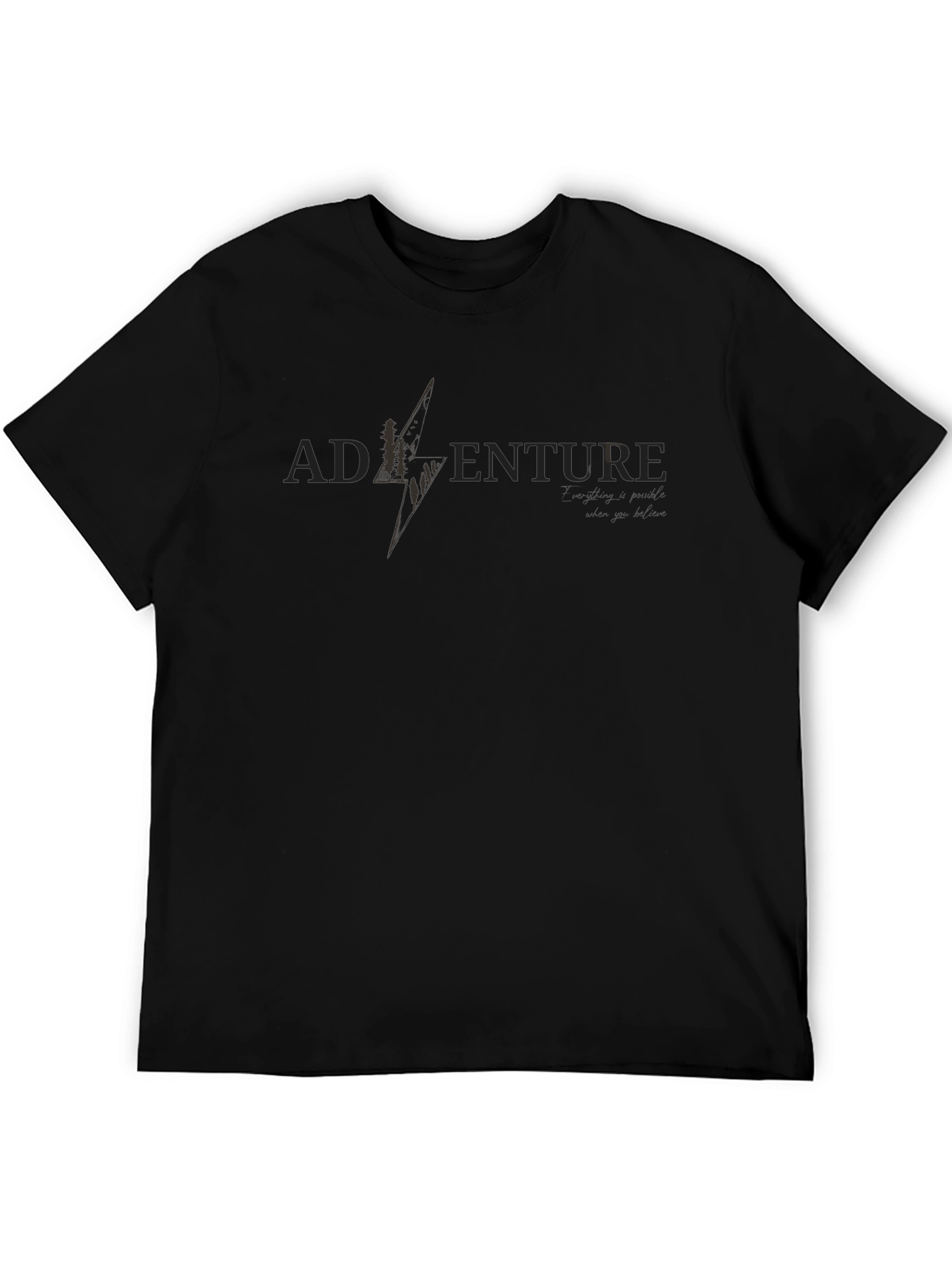 Adventure Graphic T-Shirt - Mens Black Tee