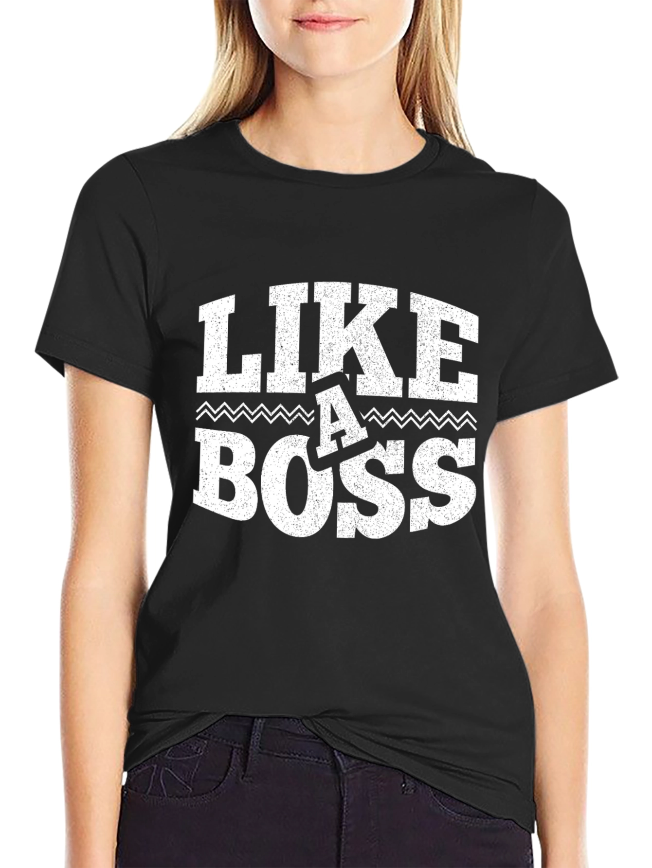 Like a Boss Graphic Tee - Black