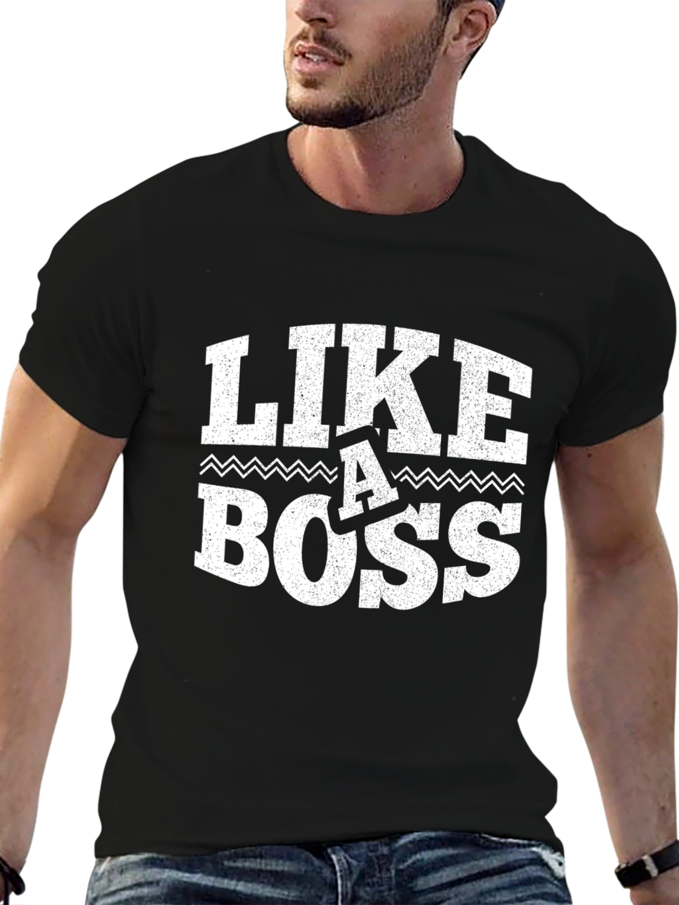 Like a Boss Graphic Tee - Black