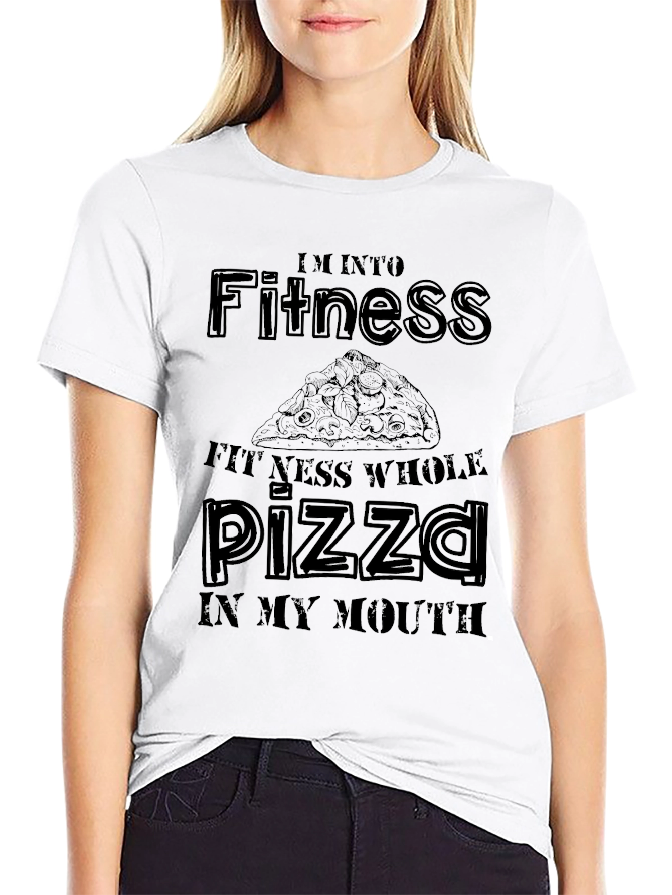 Pizza Fitness Funny T-Shirt