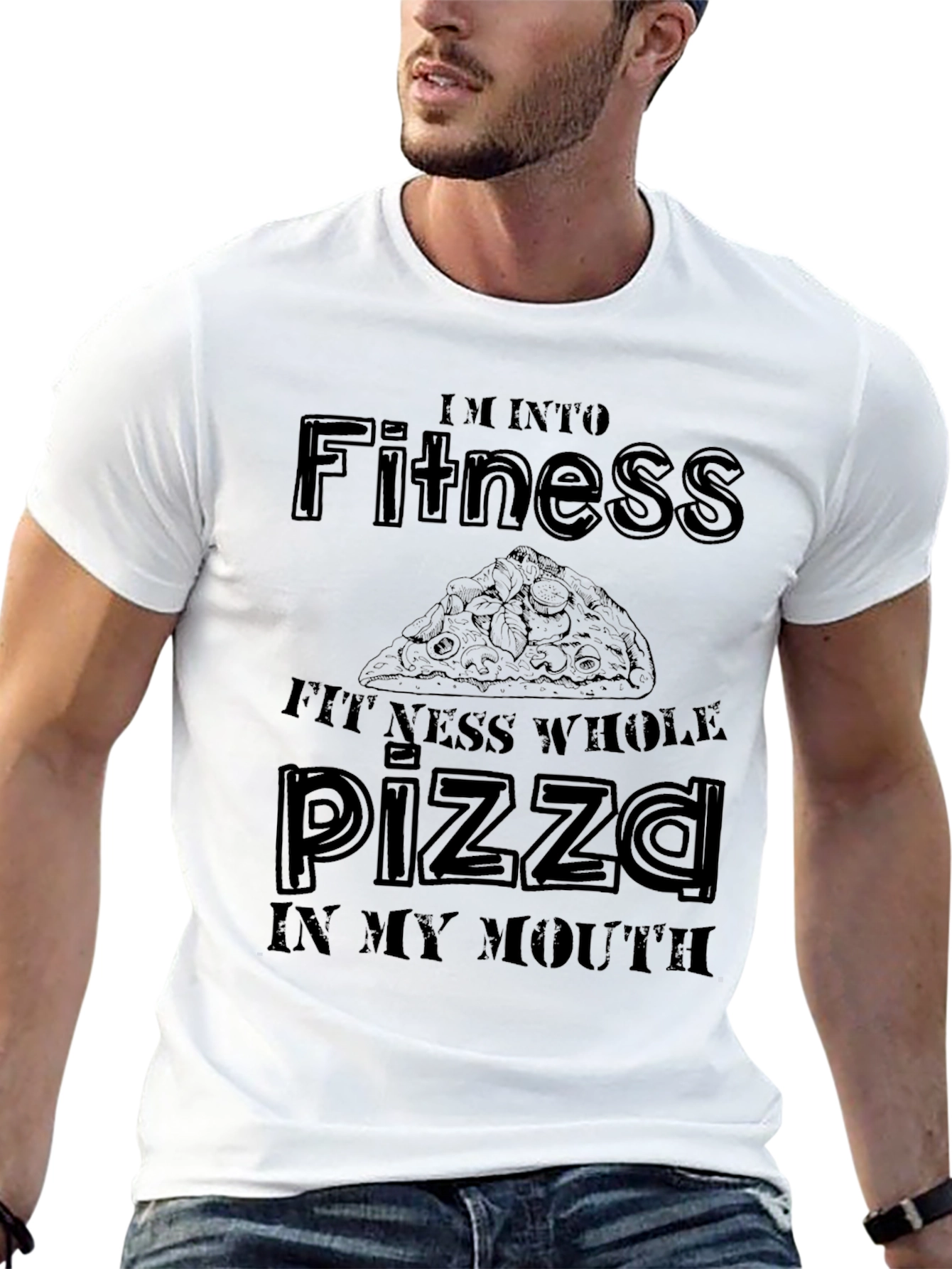Pizza Fitness Funny T-Shirt