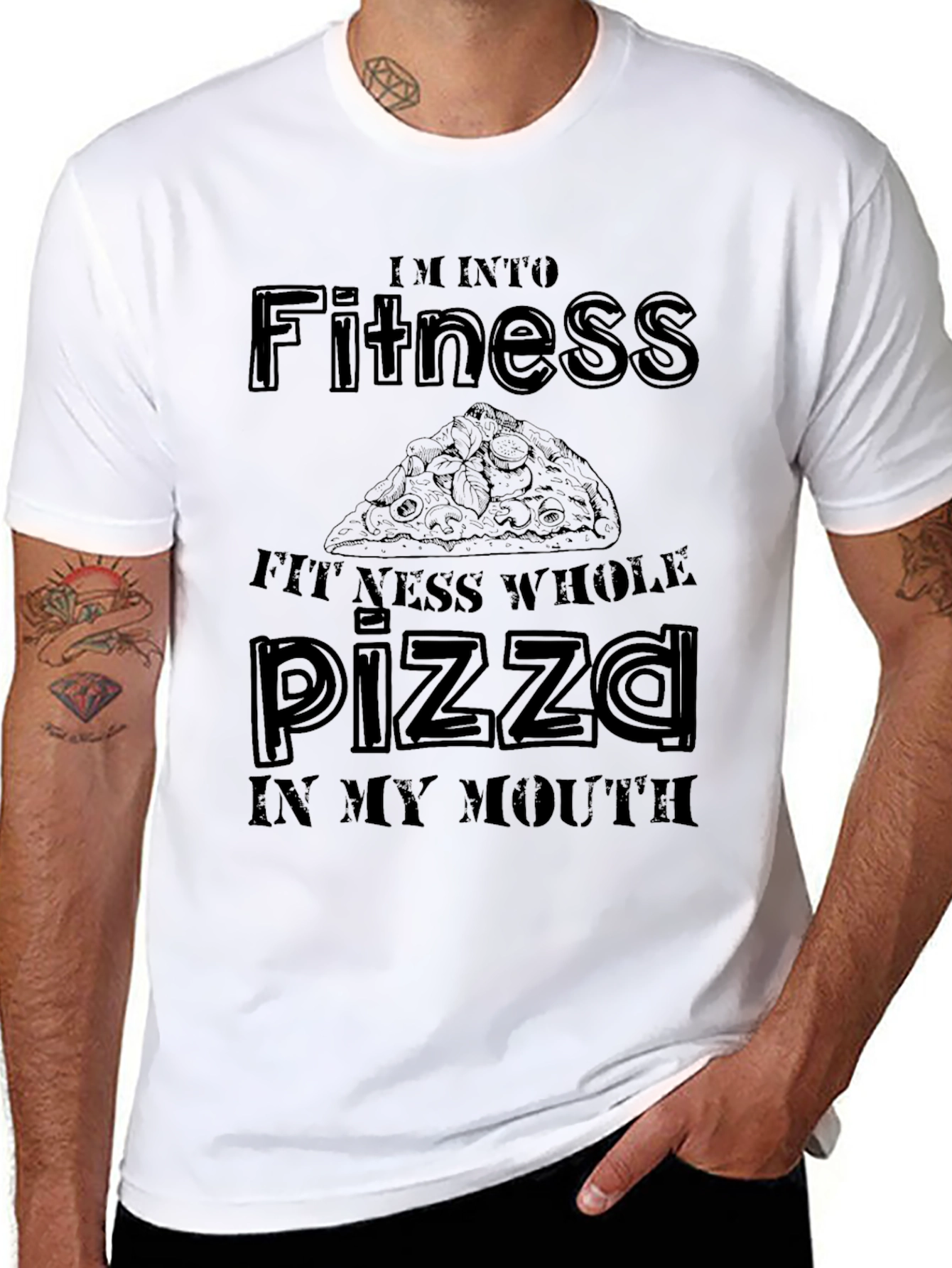 Pizza Fitness Funny T-Shirt