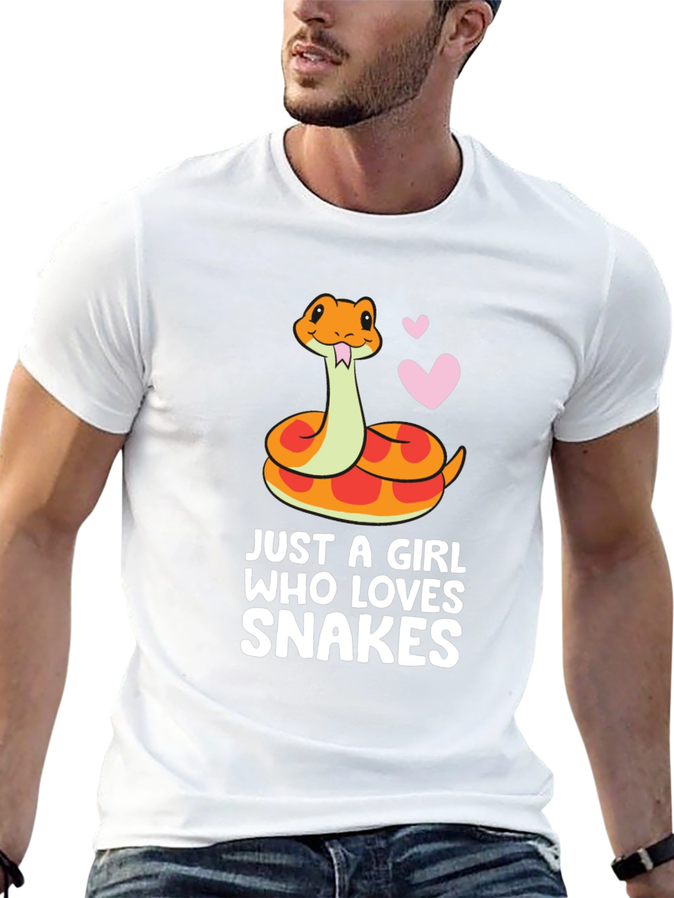 Snake Lover T-Shirt - Cute Cartoon Reptile Tee