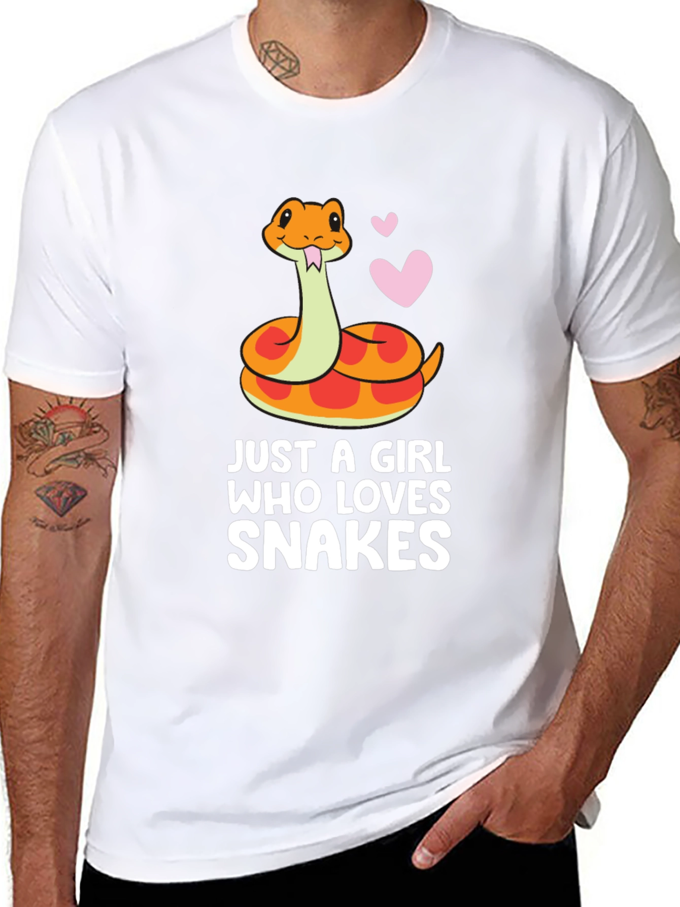 Snake Lover T-Shirt - Cute Cartoon Reptile Tee