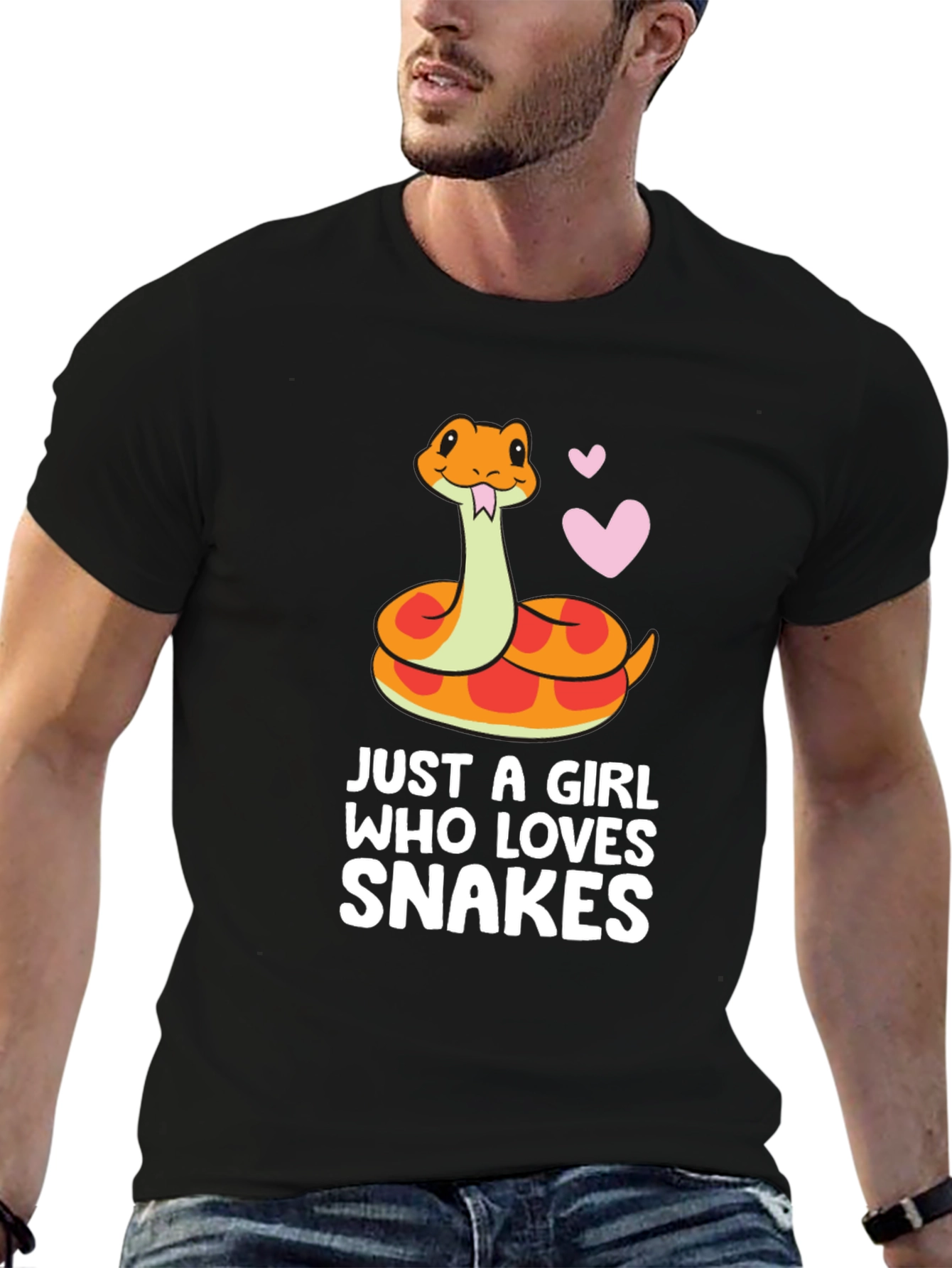 Snake Lover T-Shirt - Cute Cartoon Reptile Tee