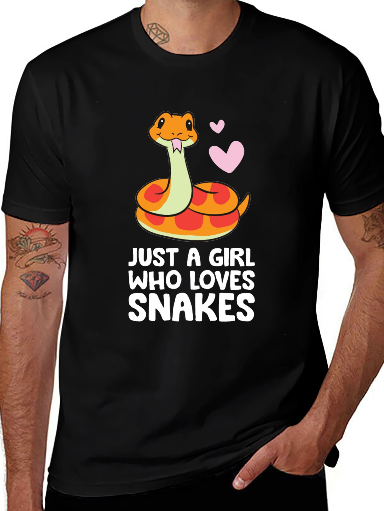 Snake Lover T-Shirt - Cute Cartoon Reptile Tee