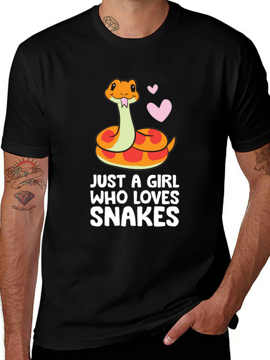 Snake Lover T-Shirt - Cute Cartoon Reptile Tee