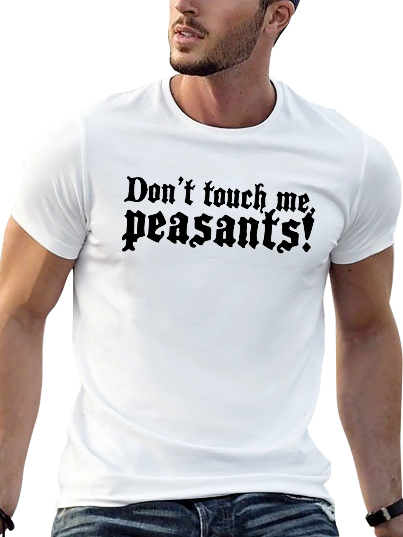 Dont Touch Me Peasants Black T-Shirt