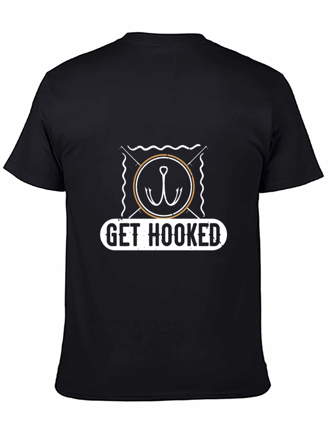 Get Hooked T-Shirt - Fishing Graphic Tee