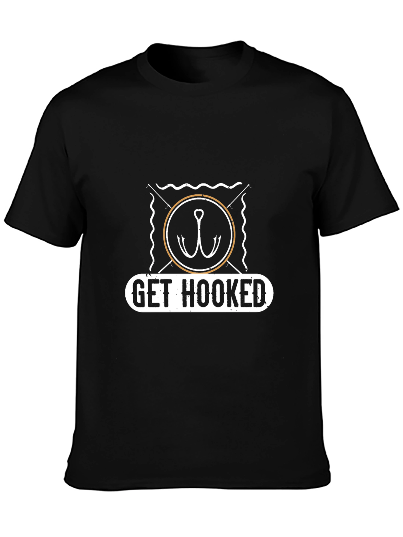 Get Hooked T-Shirt - Fishing Graphic Tee