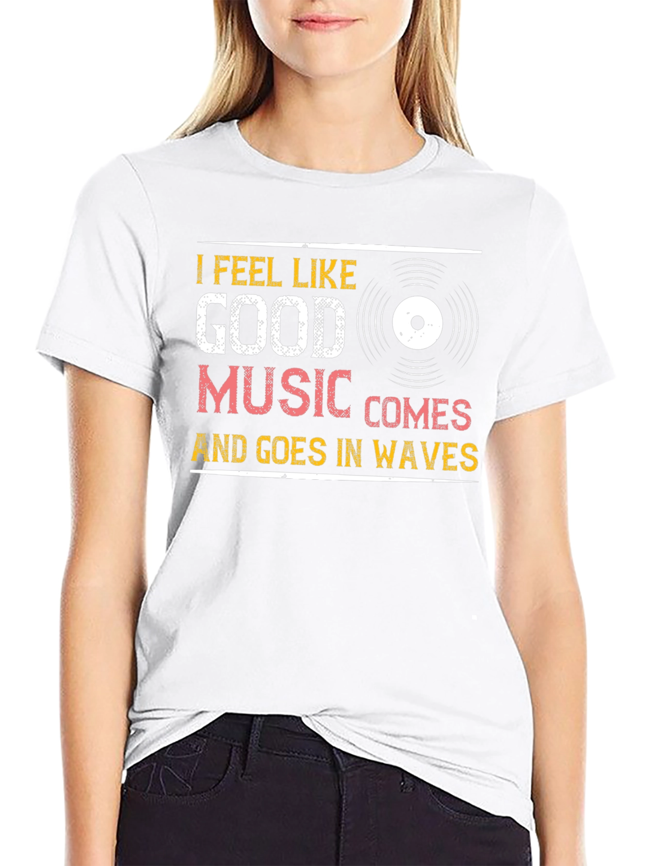 Good Music Waves Graphic T-Shirt