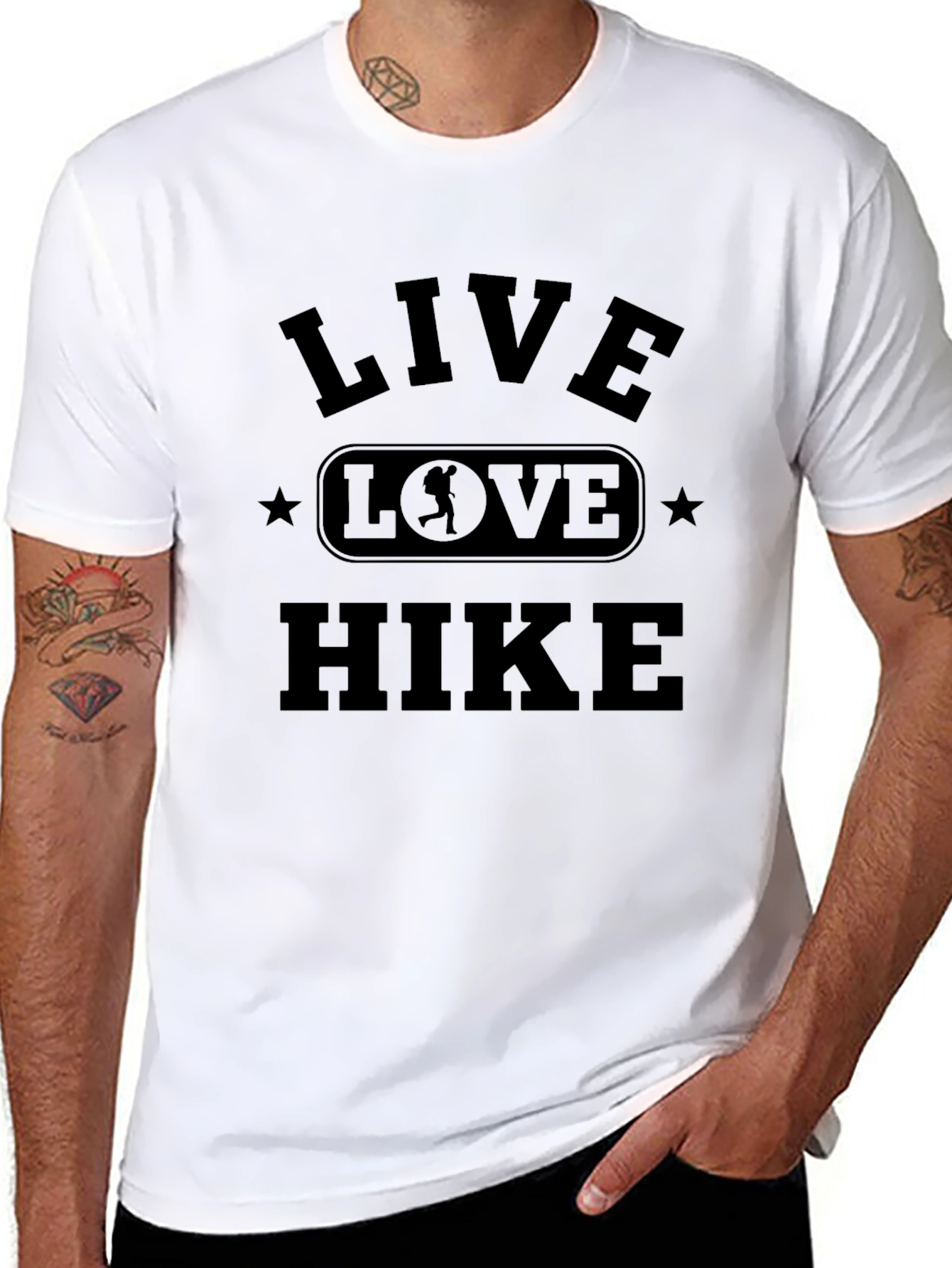 Live Love Hike Black T-Shirt