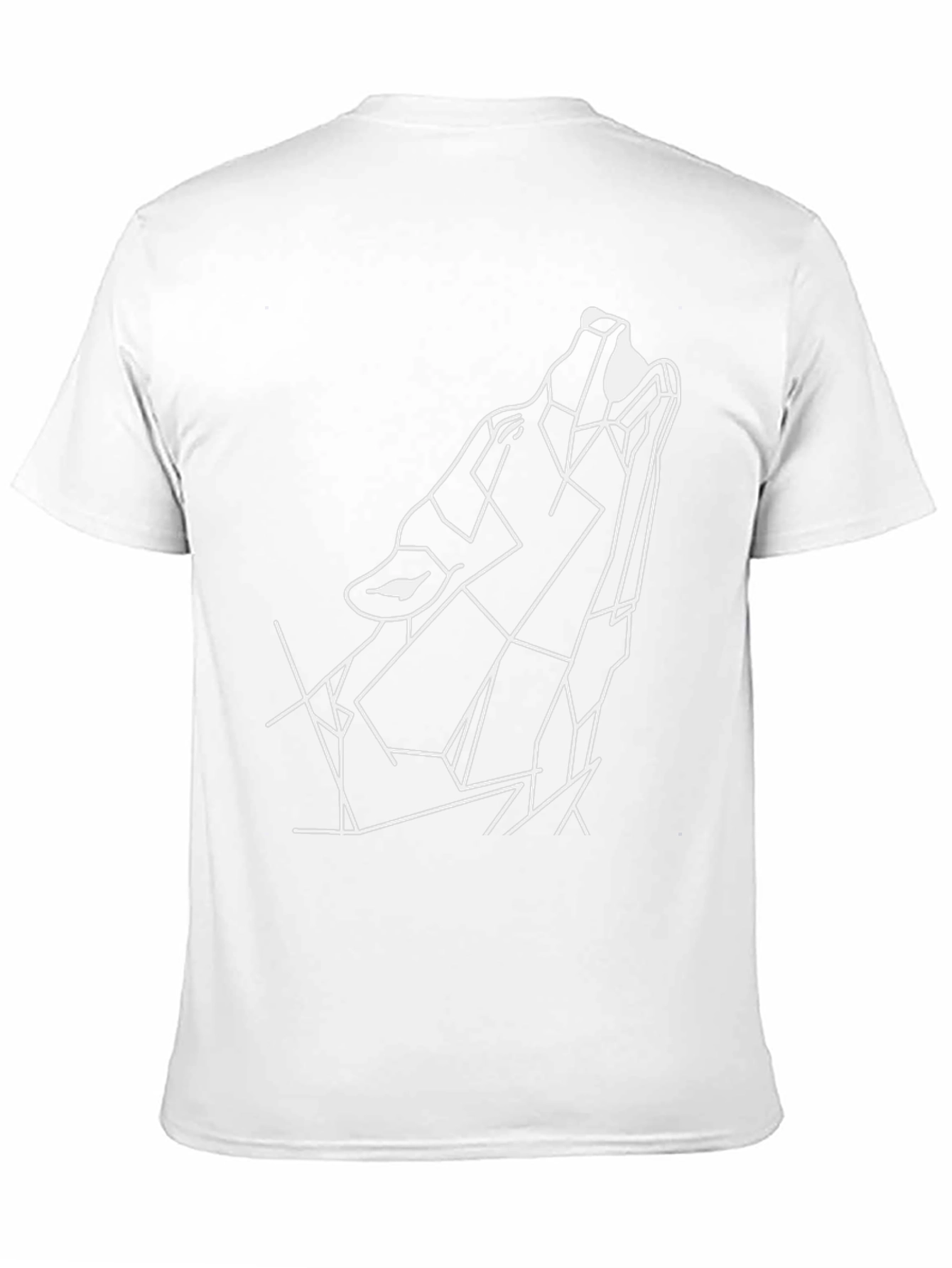 Geometric Wolf T-Shirt - Modern Style