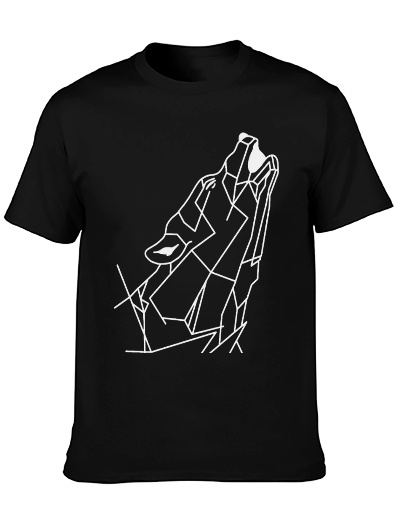 Geometric Wolf T-Shirt - Modern Style