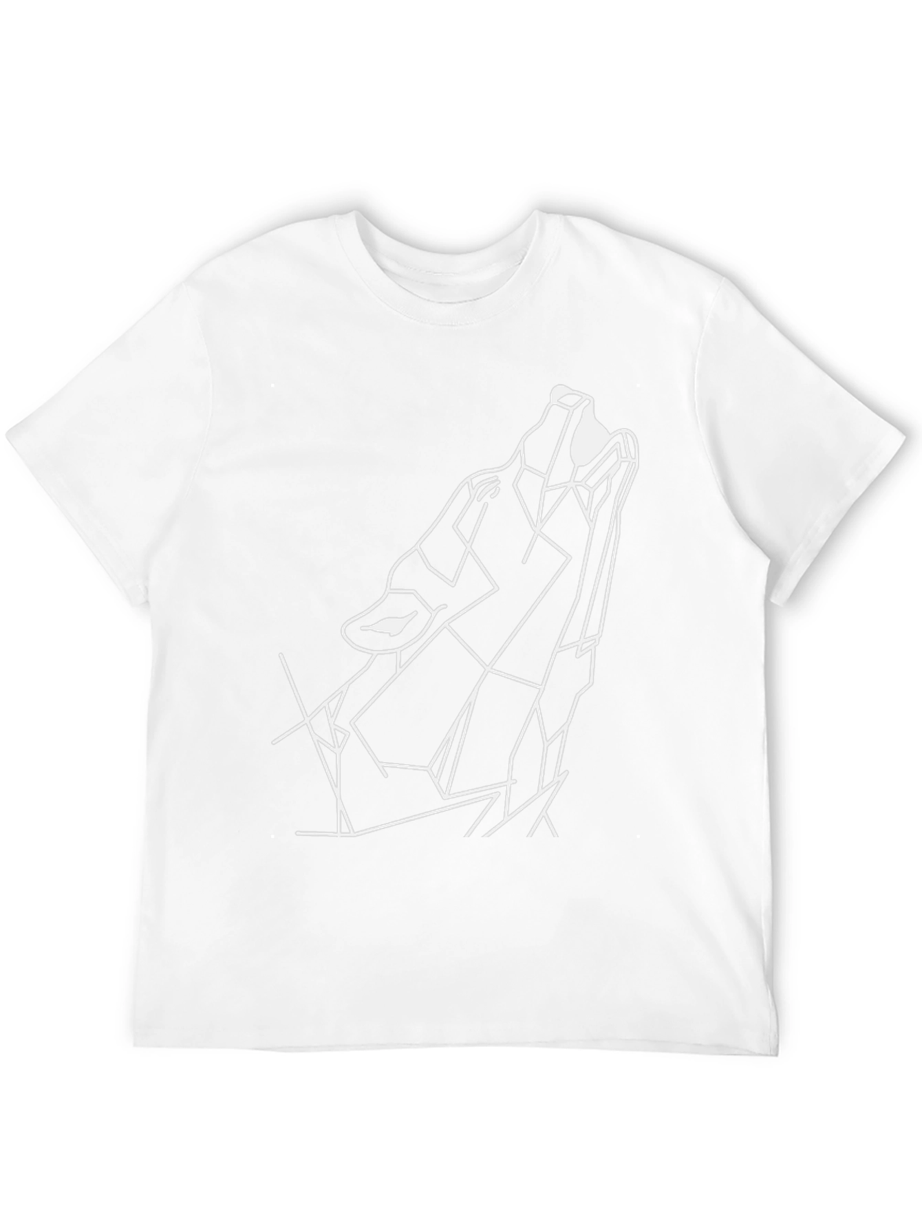 Geometric Wolf T-Shirt - Modern Style