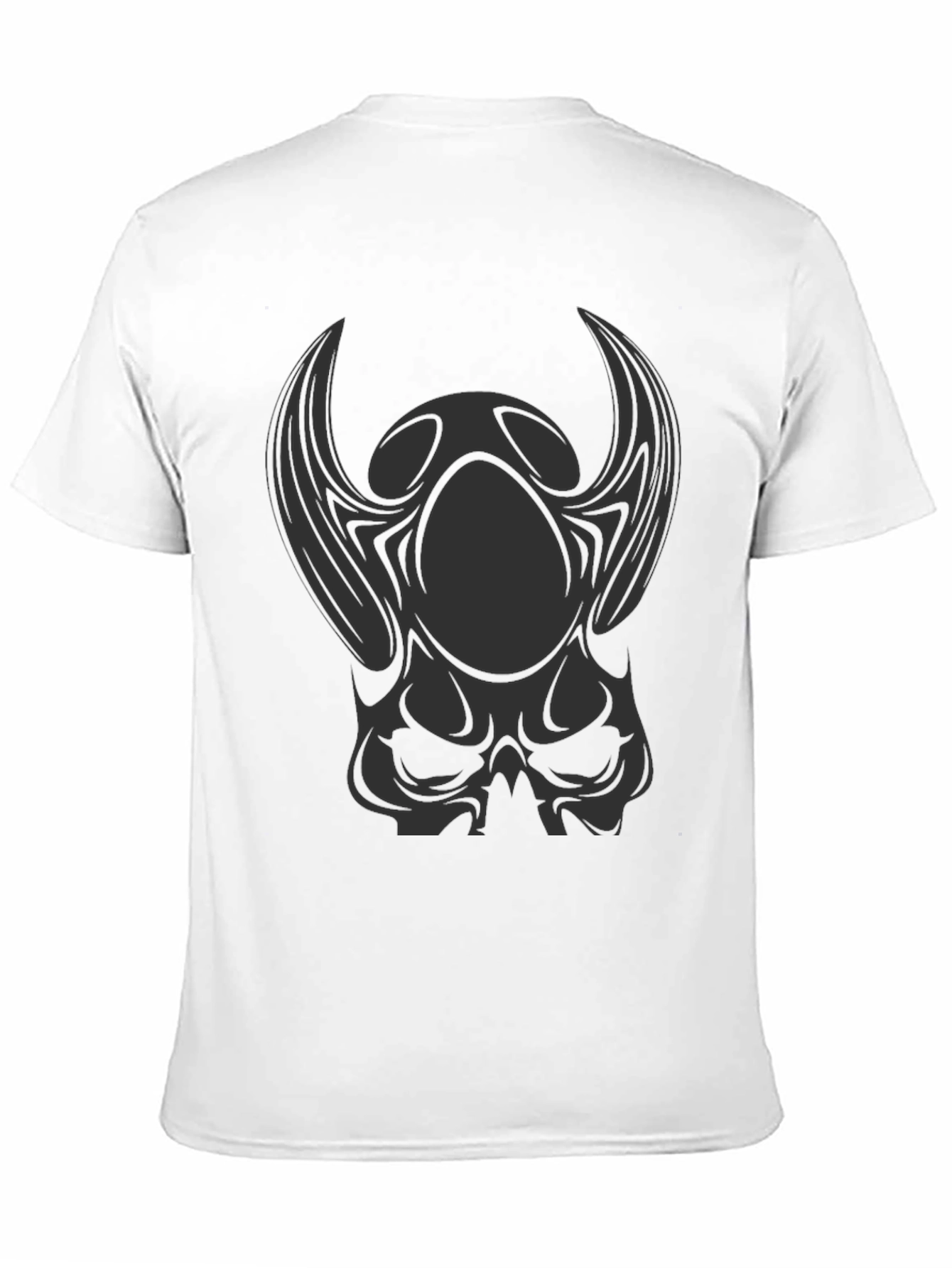 Dark Skull Graphic Print T-Shirt - Gothic Style