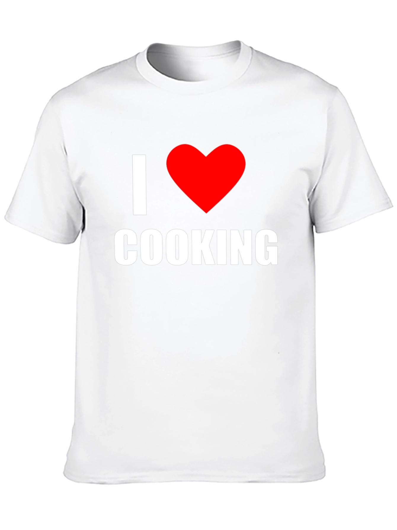 I Love Cooking T-Shirt - Black Heart Graphic