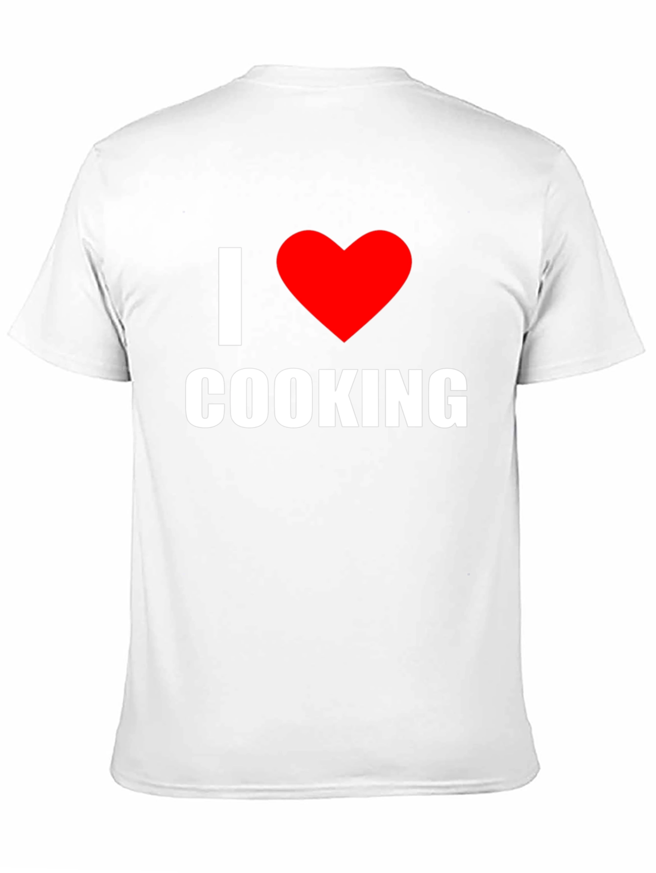 I Love Cooking T-Shirt - Black Heart Graphic
