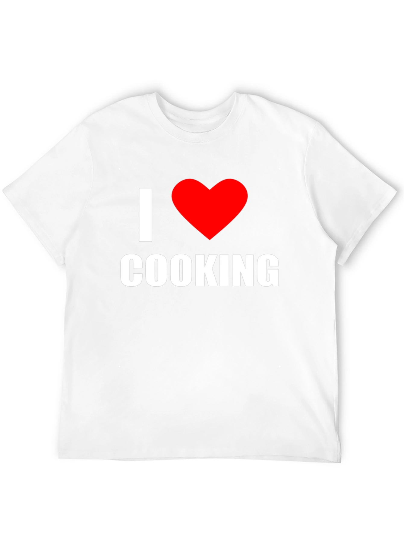 I Love Cooking T-Shirt - Black Heart Graphic