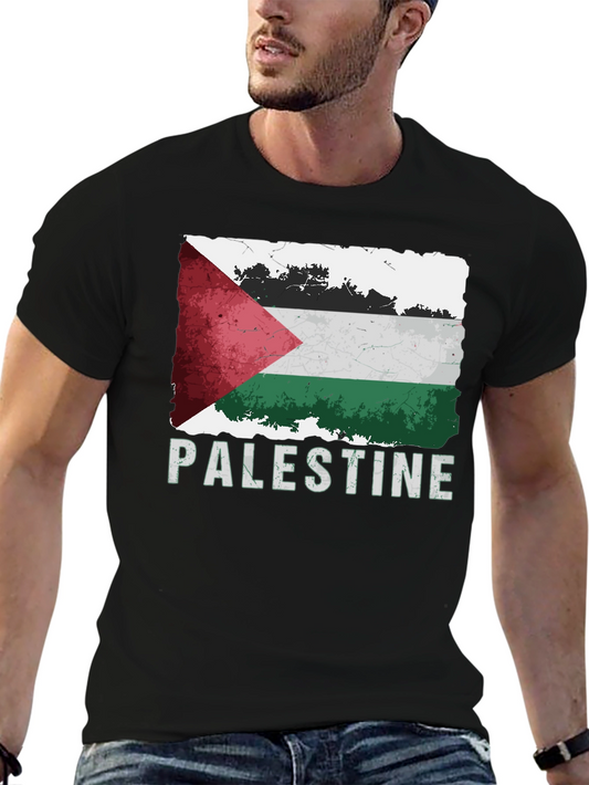 Palestine Flag Graphic T-Shirt