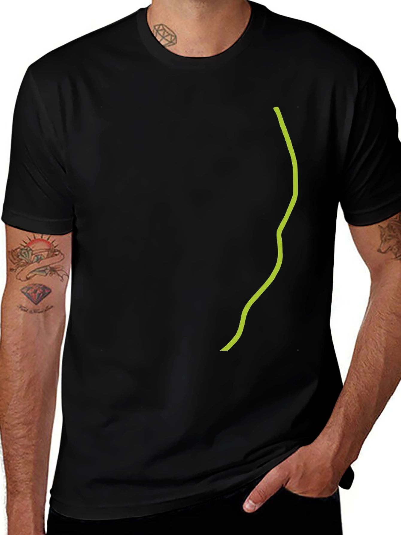 Mens Black T-Shirt - Everyday Casual Wear