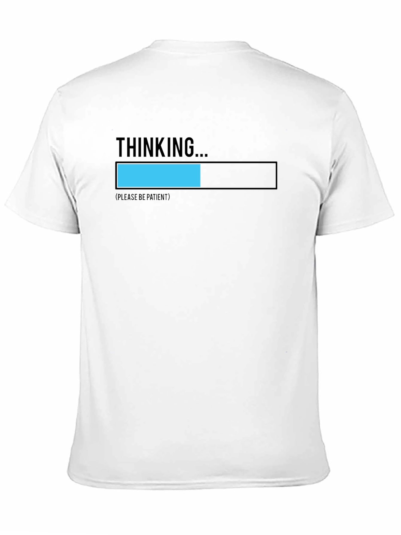 Thinking... Please be Patient Black T-Shirt