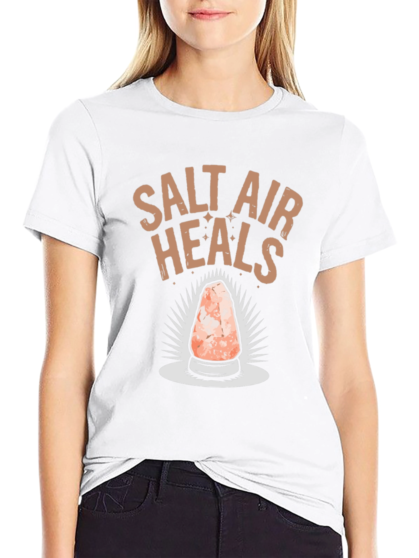 Salt Air Heals Graphic T-Shirt - Black