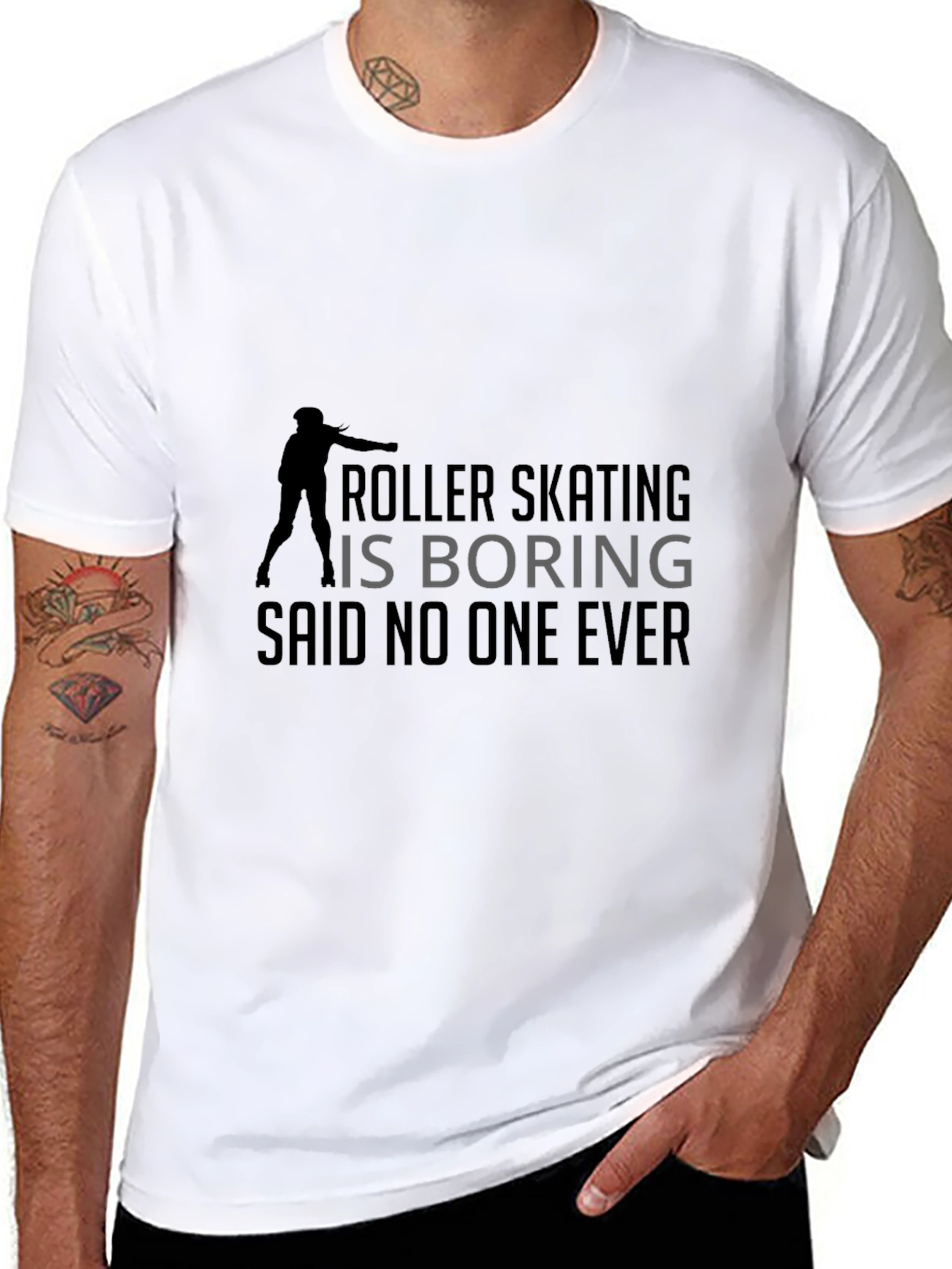 Roller Skating T-Shirt - Never Boring!