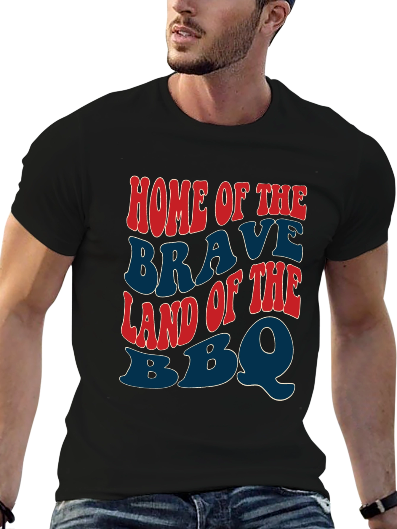 Home of the Brave BBQ Patriotic T-Shirt