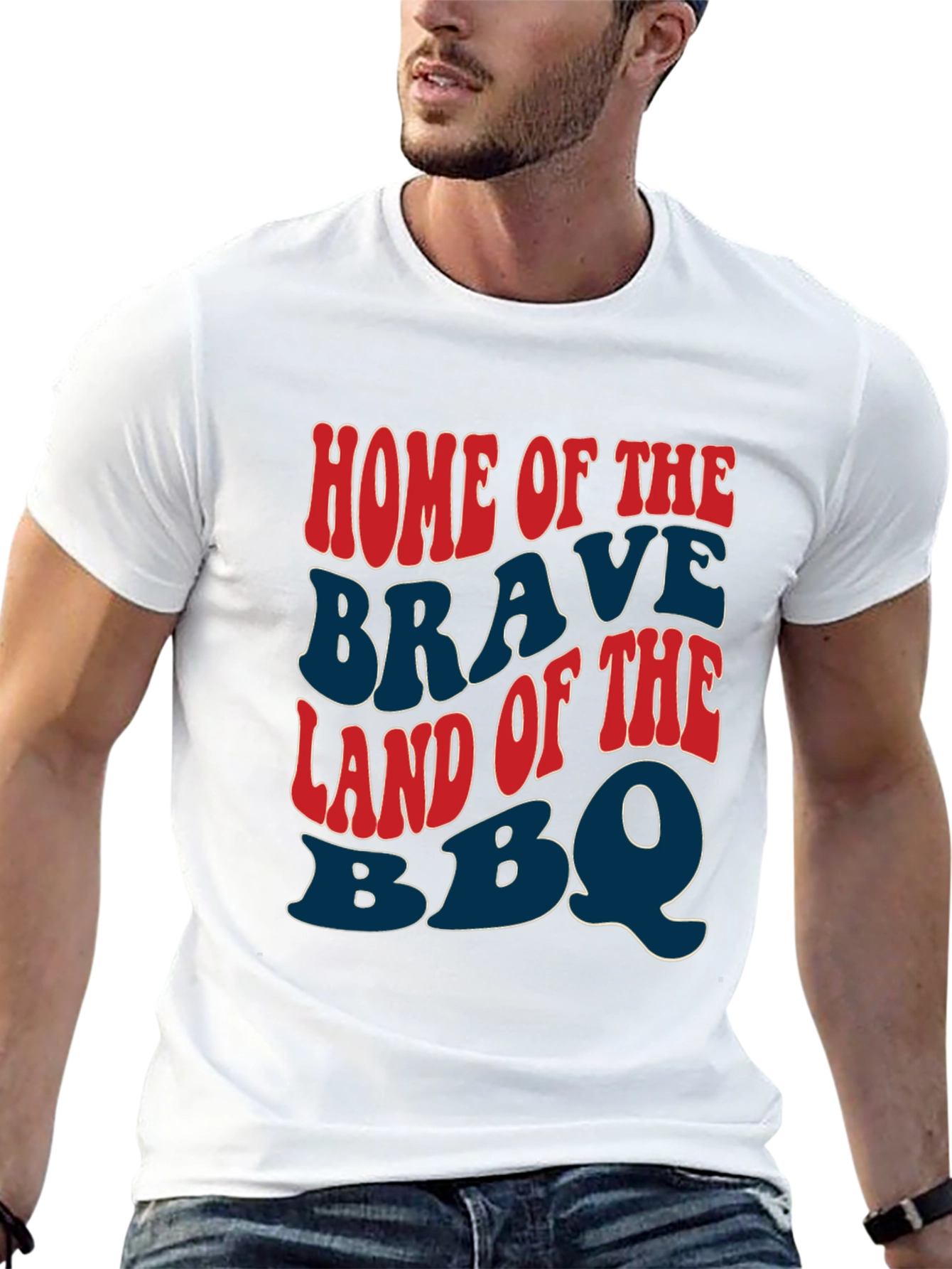 Home of the Brave BBQ Patriotic T-Shirt