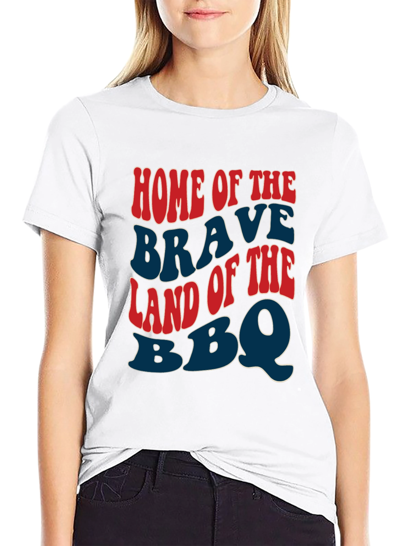 Home of the Brave BBQ Patriotic T-Shirt