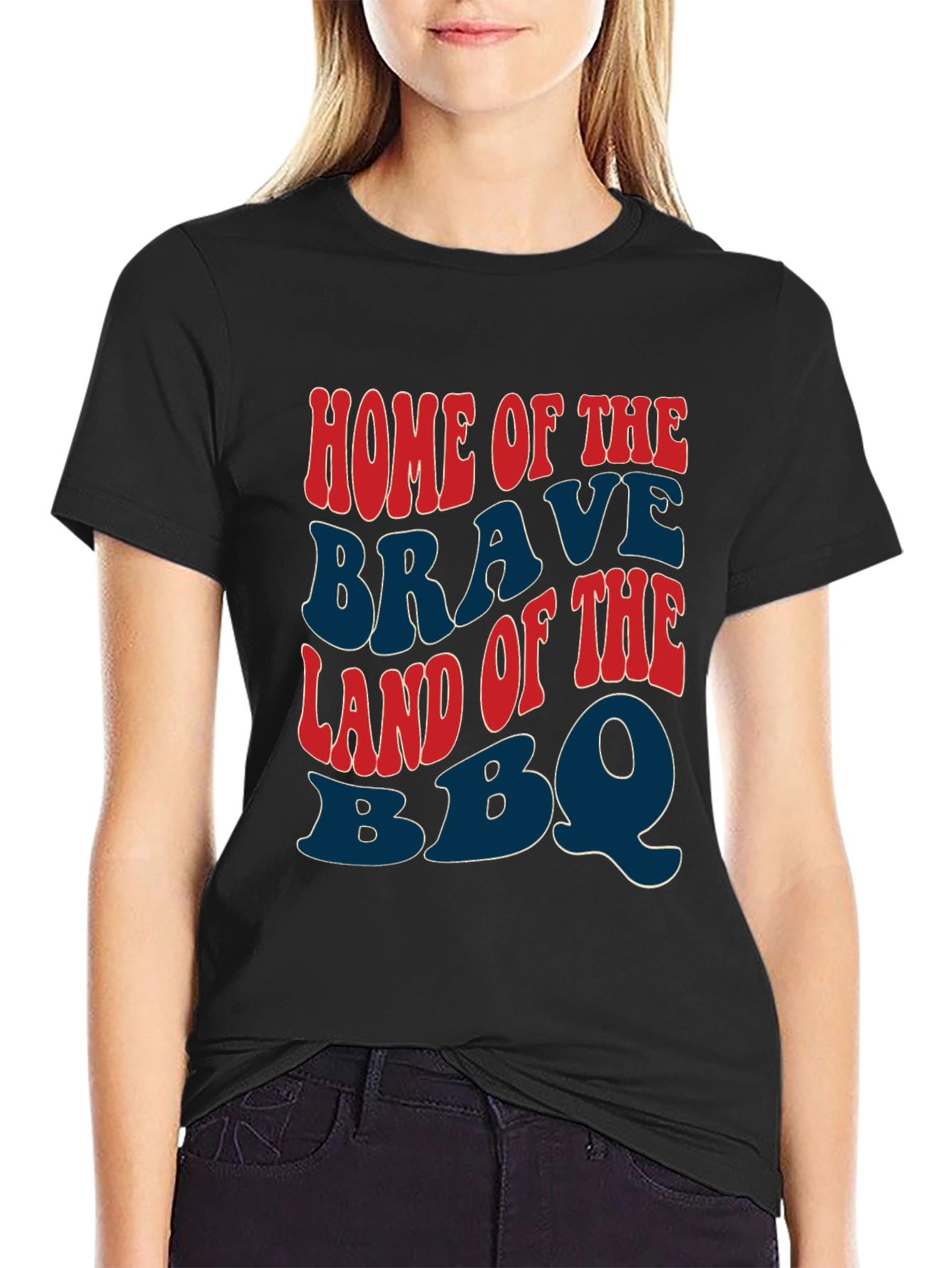 Home of the Brave BBQ Patriotic T-Shirt