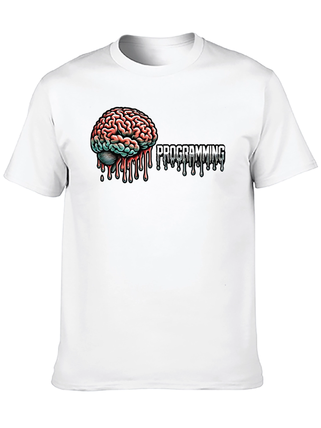 Programming Brain Graphic Tee - Black T-Shirt
