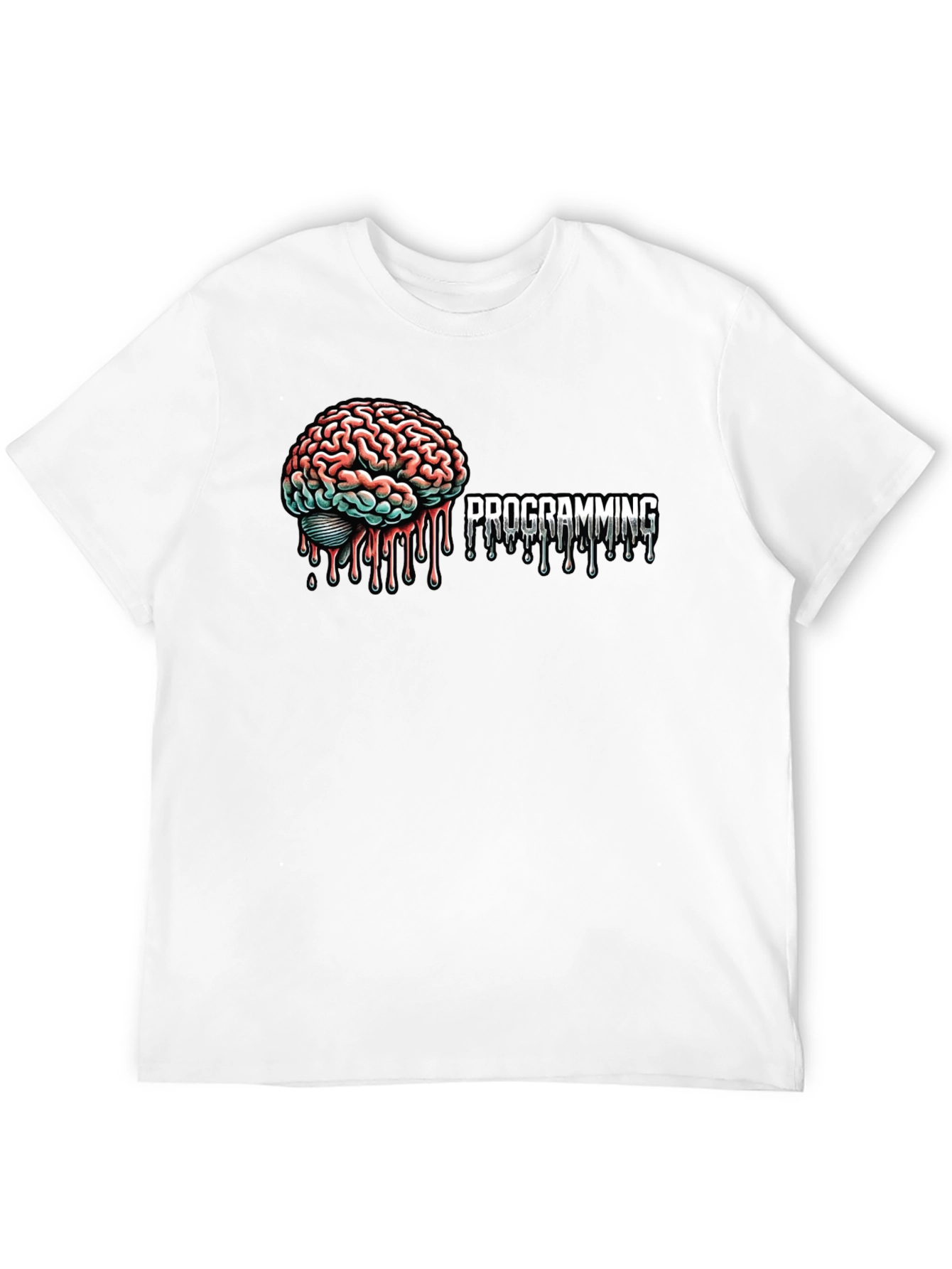 Programming Brain Graphic Tee - Black T-Shirt