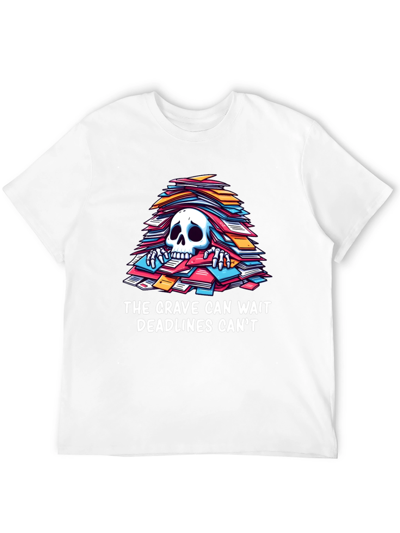 Funny Deadline T-Shirt - Grave Can Wait