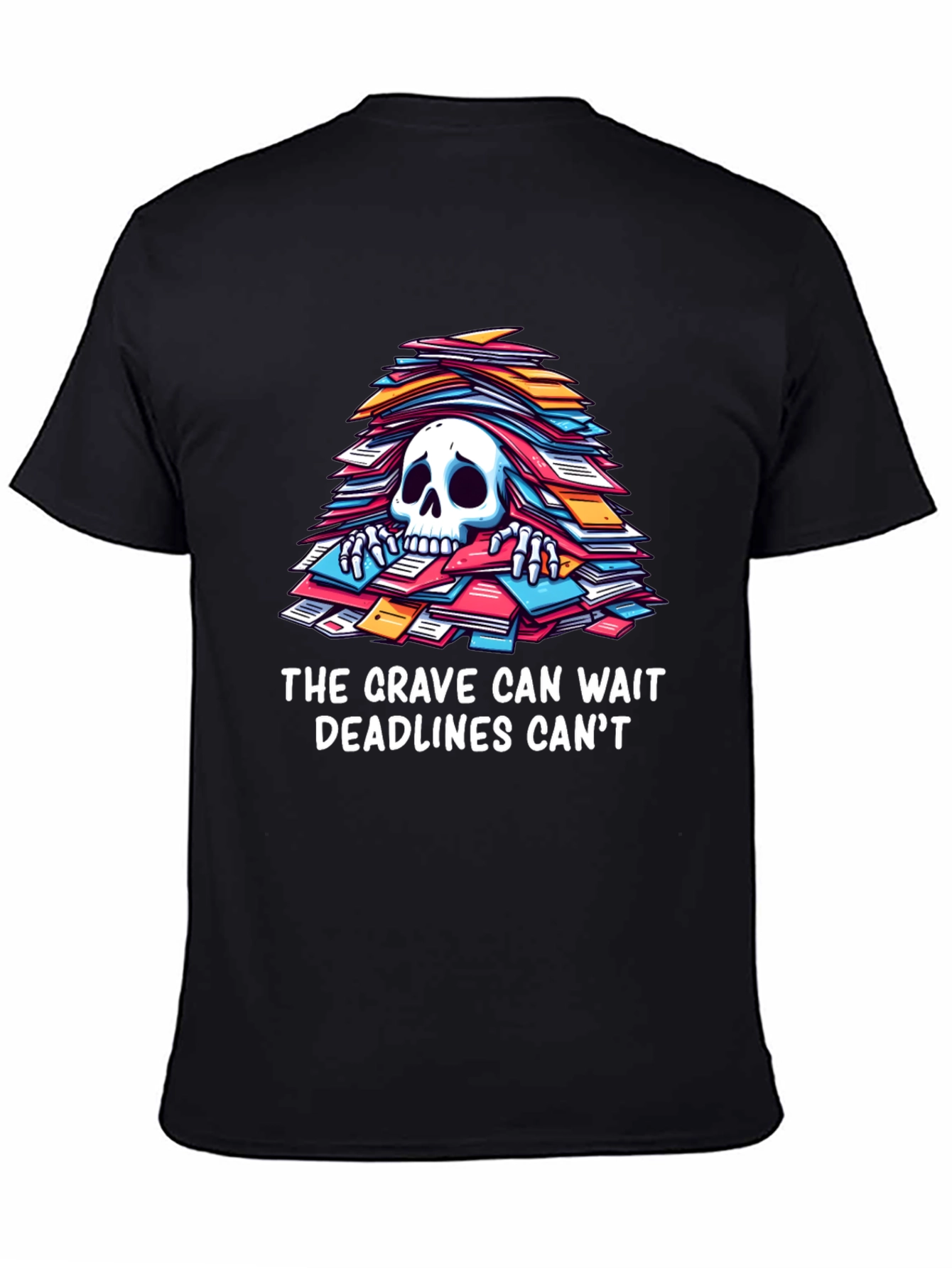 Funny Deadline T-Shirt - Grave Can Wait
