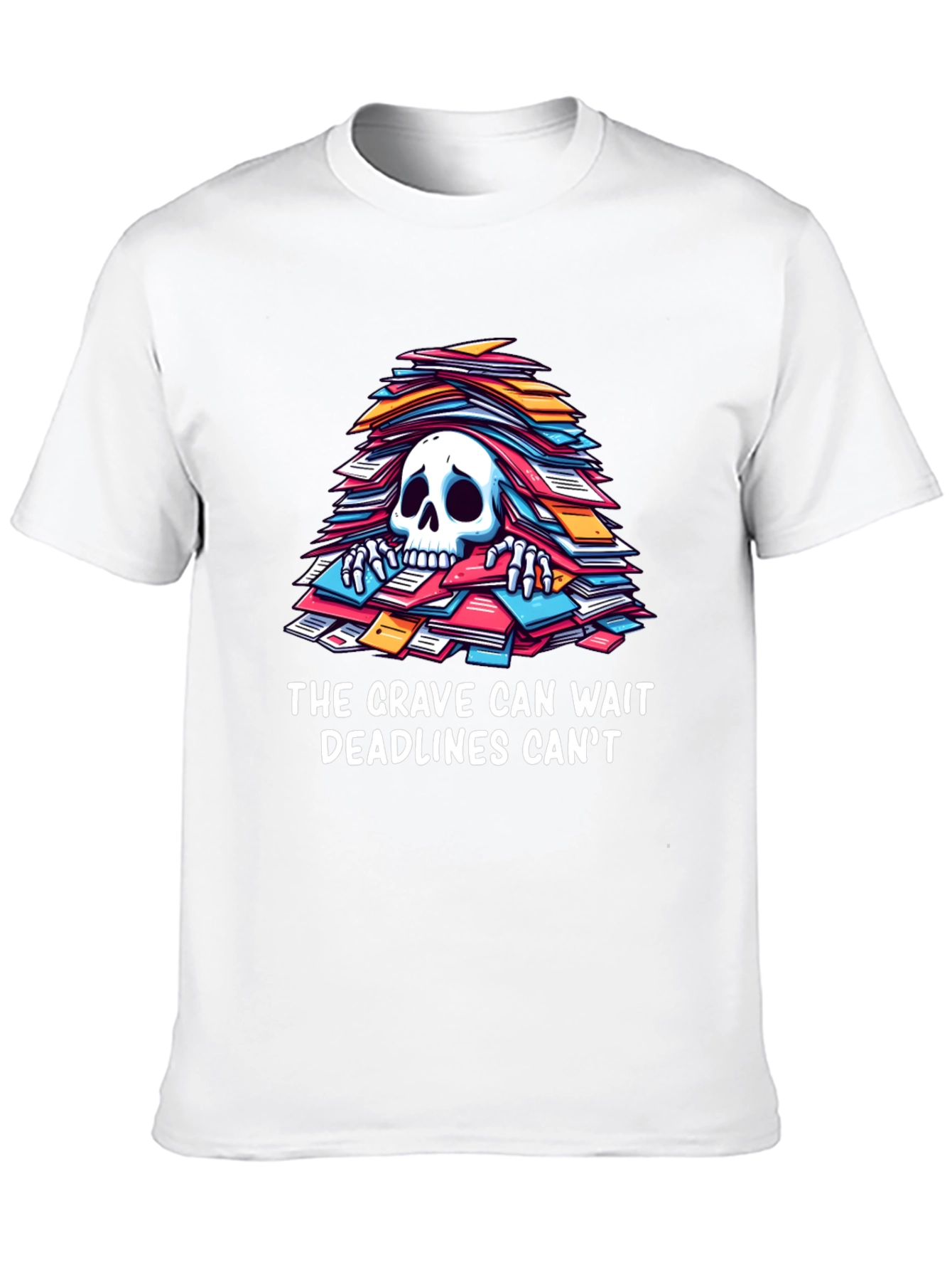 Funny Deadline T-Shirt - Grave Can Wait